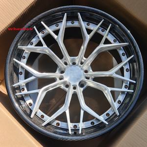 ล้อรถยนต์อัลลอยด์อะลูมิเนียมคาร์บอนไฟเบอร์แบบฟอร์จ ขนาด 19 20 21 22 นิ้ว 5x114.3 สำหรับ Nissan <span class=keywords><strong>GTR</strong></span> R35 <span class=keywords><strong>R34</strong></span> R33 R32 แบบสั่งทำพิเศษ - Product Image 1