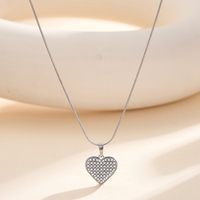 Collier pendentif cœur en gros en acier inoxydable plaqué or 18 carats avec breloque cœur en perle de coquillage pour femme