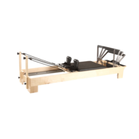Ensemble Pilates 5 pièces, machine Pilates Reformer, lit Pilates en bois blanc pour la maison et le studio, pratique de 100 types d'exercices.
