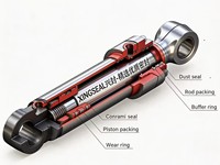 Kit de réparation de joints d'étanchéité pour vérins hydrauliques de foreuses rotatives et de machines de pieutage, compatible XCMG SANY Zoomlion ZR Mast Crowd Rotary Head