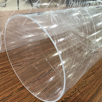 Tube en polycarbonate transparent de 12 cm, grande taille, tube rond en acrylique transparent ou transparent, fabricant pour les étagères de bonbons en magasin