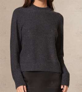 2026 Knitwear Supplier Custom Cozy Crewneck Pullover <strong>Jumper</strong> Women's 100% Wool Cashmere <strong>Waffle</strong> Knit Sweater for Women - Product Image 1