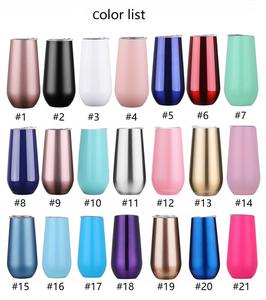 Copas de champán con doble aislamiento sin tallo, copas de champán irrompibles con tapa, reutilizables, 6oz - Product Image 3