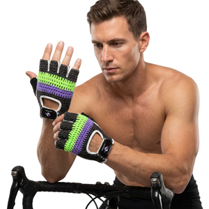 Gants de musculation unisexes en coton légers antidérapants à demi-doigts pour la musculation en salle de sport, confortables, respirants et personnalisables - Product Image 1