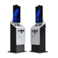 Kiosco Táctil con Android/Windows de 27/32 Pulgadas, Impresora Térmica de Autoservicio, Escáner de Códigos QR, Pago con Monedas y Efectivo, Soporte de Pie, SDK