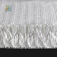 Tissu en fibre de verre creuse 3D, tissu tissé en fibre de verre uniaxiale en rouleau pour casques, planches de surf et planches de ski