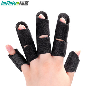 อุปกรณ์พยุงนิ้วแบบปรับได้สำหรับนิ้วหัวแม่มือและนิ้วก้อย สีดำและชมพู พร้อมสายรัดนิ้ว - Product Image 4
