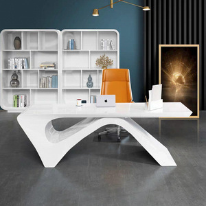 2025 gros personnalisé moderne PDG italien <span class=keywords><strong>blanc</strong></span> luxe bureau de bureau conception Simple pour une utilisation de calcul familiale - Product Image 5