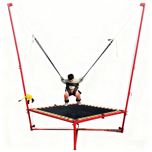 <span class=keywords><strong>Trampoline</strong></span> à bungee pliable en acier souple pour enfants, garçons et filles, sûr, durable, écologique, pour usage intérieur/extérieur, domestique et commercial - Product Image 1
