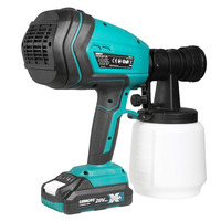 Pistolet pulvérisateur sans fil Liangye Power Tools ZSG777-1 pour peinture de clôture, portable, sans air, avec gobelet de 1000 ml et débit variable