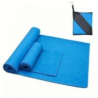 Serviette de sport en microfibre à séchage rapide, tissée, avec sacs en filet, imprimée et de voyage, fabriquée en Chine
