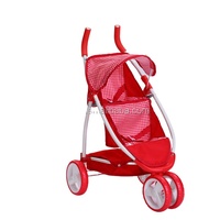 Poussette pour bébé Jogger Jogger, jouets de poupée, poussette, matériau luxueux, style populaire, poussette avec poignée en EVA