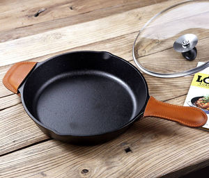 Panci kulit untuk sayuran, panci kulit samak, Set penutup peralatan masak, wajan kulit besi cor, tutup pegangan 2 - Product Image 3