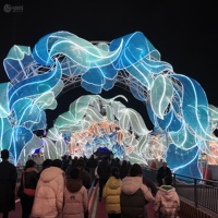 Arche de fleurs LED personnalisée, imperméable, pour festivals en plein air, mariages, fêtes, décoration d'entrée de centre commercial