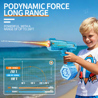 Jouets d'été en plastique en gros OEM&ODM – 2 pistolets à eau électriques portatifs rechargeables avec flamme de fumigène