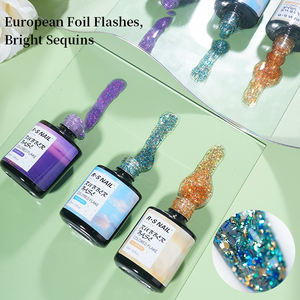 Gel UV pour ongles RS Nail Glitter Rubber Base Deux en un 11 couleurs Gel de beauté pour nail art Colle UV Non toxique Sans odeur Durable 3-4 semaines - Product Image 2