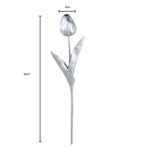 Tulipani Artificiali Dorati e Argentati per Composizioni Floreali Matrimoniali, Decorazioni per Vasi da Tavola e Casa - Product Image 5