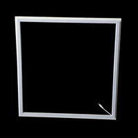 Plafonnier LED carré moderne pour bureau et salon, 48W, 595x595mm, en aluminium