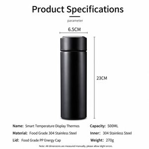 Promotional Custom Logo Smart Temperature Display Stainless Steel Vacuum Flask for Corporate Business Gift Employee Appreciation - Product Image 3