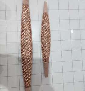 Vente en gros de chaussures avec strass personnalisé bling accessoire pour dame sandales avec strass cristal - Product Image 1