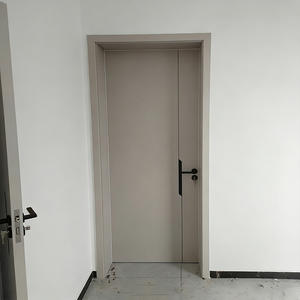 Porte Interne in Legno dal Design Semplice, Porte a Filo per Camere, Moderne Porte a Battente per Appartamenti - Product Image 5