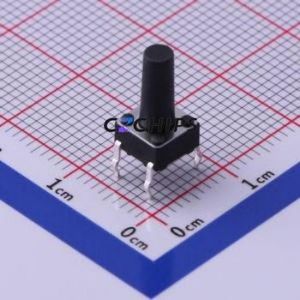 TS-1095-A15B3-D1 Tactile Switch Through hole Component (THT)-4P,6x6mm Switch Single Pole Single Throw Round Button 2.5N 6mm - Product Image 1
