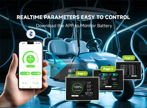 แบตเตอรี่ลิเธียมสำหรับรถกอล์ฟ ความจุสูง 36V 48V 72V, วงจรการใช้งานลึก 6000+ ครั้ง, สำหรับ EZGO, Club Car, Yamaha - Product Image 6