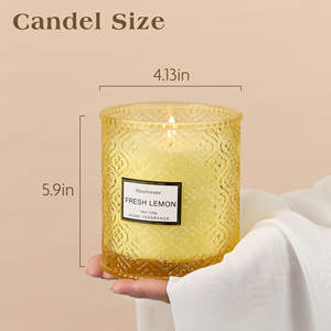 Bougies de Liquidation de Printemps Imprimé Floral Bougies de Luxe Parfum Lys - Product Image 2