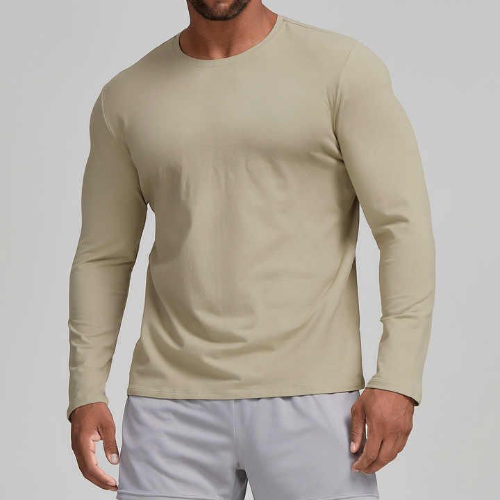 High Quality Men's Long Sleeve Sports Shirt Fitness Running Clothes ...