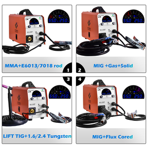 เครื่องเชื่อมอลู<span class=keywords><strong>มิ</strong></span>เนียม MIG250DP MIG CO2 MIX แก๊สแก๊สลิฟท์ TIG MMA ARC เครื่องเชื่อมอินเวอร์เตอร์ - Product Image 4