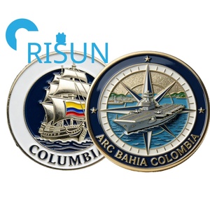 Monedas Conmemorativas Personalizadas al por Mayor, Monedas de Recuerdo del Ejército Naval de Colombia, Monedas de Desafío con su Propio Diseño - Product Image 5
