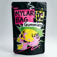 Sacs Mylar refermables à fermeture éclair, personnalisés, imprimés numériquement, 1g, 3.5g, 7g, 14g, pour emballage alimentaire anti-odeur, sacs Mylar 3.5g