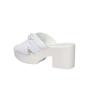 Cinzia <b>Soft</b> Women's Heeled Slipper White IAF203519 - Product Image 2