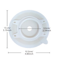 Échantillons gratuits Zodelo, plaque de base pour colostomie en hydrocolloïde plat, certifiée CE, classe I, 21x22 pour système deux pièces