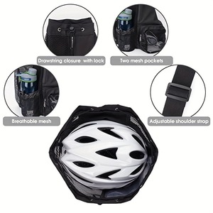 Venta al por mayor <span class=keywords><strong>Mochila</strong></span> de malla con cordón con bolsillo húmedo Bolsa de gimnasio deportivo <span class=keywords><strong>Saco</strong></span> de playa Ligero Resistente al agua - Product Image 3