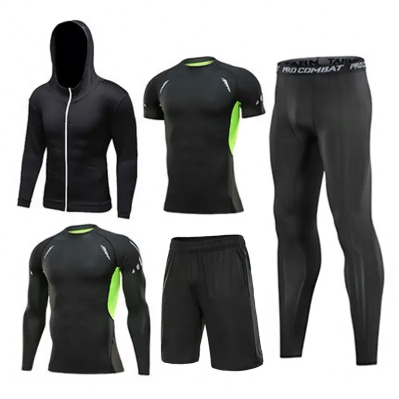 Heren Ski Thermisch Ondergoed Sets Sport Snelle Droge Functionele Compressie Trainingspak Fitness Strakke Shirts Compressie Sportpakken