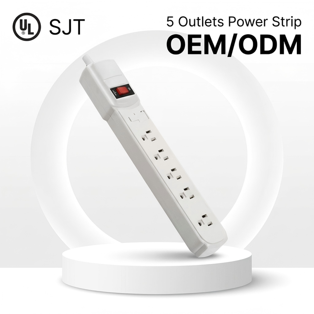 Linsheng Wholesale Factory Price  ETL Certified SJT 6 AC Outlets US Plug Portable Mti Plug Power Strip