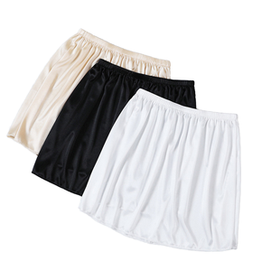 <span class=keywords><strong>Jupon</strong></span> short vintage en satin uni respirant et <span class=keywords><strong>antistatique</strong></span> de 90 cm pour femmes, idéal pour les robes - Product Image 1