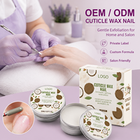 Cire pour cuticules nourrissante, protectrice et réparatrice, texture personnalisée, OEM, végane, au karité, noix de coco et amande, pour adoucir et restaurer, en vrac, faible MOQ
