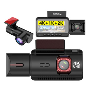 Dash cam 4K + 1K + 2K 3 kênh phía trước và bên trong và phía sau với Wifi <span class=keywords><strong>GPS</strong></span> Xe <span class=keywords><strong>DVR</strong></span> tầm nhìn ban đêm bãi đậu xe màn hình xe hộp đen zd70a - Product Image 1