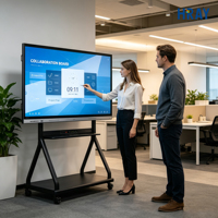 Pizarra Interactiva Inteligente HRAY de 65 Pulgadas con Pantalla Táctil para Educación y Reuniones Empresariales, Fabricante OEM ODM Comercial