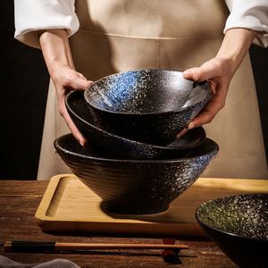 Wholesale Japanese Creative Ceramic <b>Noodle</b> Soup Bowl 7/8/9 Inch Porcelain Udon Soba Bowl Restaurant Tableware Salad Bowl - Product Image 2