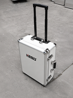 Valise en aluminium sur mesure pour instruments et équipements d'exposition, valise de transport pour robots, valise trolley d'aviation avec doublure en mousse EVA personnalisée
