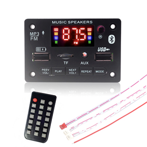 Double USB BT FM MP3 Module Digital Audio Decoder with Remote And Cables MP3 Players