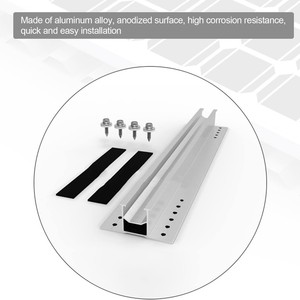 Abrazadera para Panel Solar de Aluminio de 300 mm Anodizado Resistente a la Corrosión para Montaje en Techos Metálicos - Product Image 3