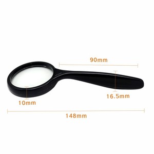 Lente di ingrandimento portatile da 2 pollici con lenti in vetro ottico reale curvo a mano 8X con impugnatura comoda per la lettura degli anziani - Product Image 2