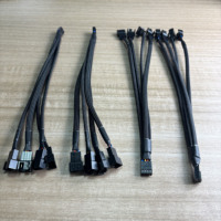 Câble Répartiteur d'Alimentation Cantell 4 Broches IDE Molex vers 4 Ports 3 Broches/4 Broches pour Ventilateur de Refroidissement d'Ordinateur