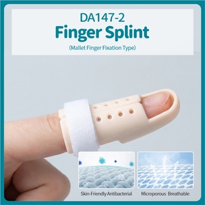 Orthèse en plastique personnalisable pour la protection des doigts en cas de fracture, avec fermeture auto-agrippante réglable, pour l'exercice physique - Product Image 4