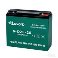 Batterie au plomb 12V 20Ah 6-DZM-20 à décharge profonde pour vélo électrique, scooter, tricycle, E-Bike, scellée VRLA, sans entretien, OEM