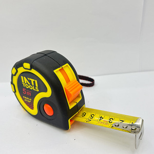 Ruban à mesurer en acier Inti Tools 5M, rétractable automatiquement, avec bouton de verrouillage, mesure métrique, pour bricolage et construction - Product Image 2